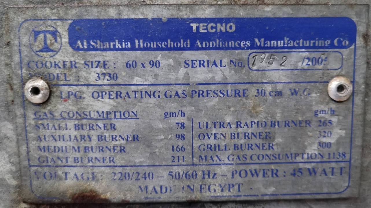 طباخ تكنو
طباخ تكنو عشتار مصري نظام بوري فرن خطين يشتغل قياس 90 *60 شغال فرن شغال جدا نظيف العنوان موصل جانب الأيمن للاستفسار
***********
***********
