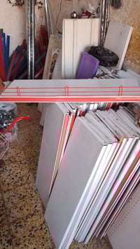 سفينه وصطيه ورفوف جداري وسلات جبس وميز كاشير وسله اندومي وسله كرزات لل...