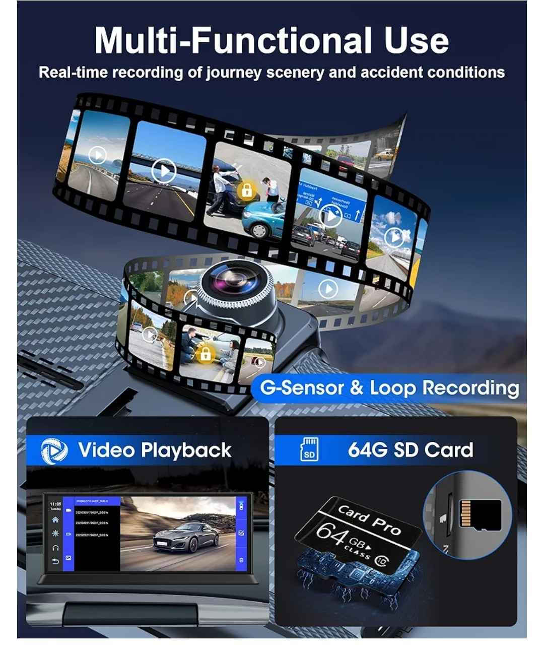 شاشەی سەر داش بڵ( داش بۆرد) ئەندرۆید و کارپلەی تێدایە کامێرای پێش و دواوەوەی ـ4K یە ڕەبتی مۆبایل ئەبێت بلوتوس و wifi یە شوێن میمۆری هەیە و زاکیرەی خۆشی هەیە بۆ خەزنکردنی ڤیدیۆ تۆمارکردن ، لەهەمانکاتدا داش کامە کامێرای پێشەوەی هەیە بۆ تۆمارکردنی ڤیدیۆو چاودێری کامل عەشیای خۆی لەگەڵدایە لۆکە ئیشی نەکردووە.
شاشة السیارة داش كام + اندروید اوتو +كاربلي جدید بلوك مامستعمل بلوتوس + wifi معها كامیرا الامامیة والكامیرا البك الخلفیة تصویر بالدقة العالیة 4K  تربط مع اندروید والایفون iphone السليمانية, العراق


**إذا كنت صاحب هذا الإعلان وتريد حذفه لأي سبب، رجاءا أرسل رسالة إلى الدعم الفني**