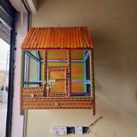 قفص الكوخ بتصميم مميز شغل الجديد تزكام خشب الجاوي  الارتفاع  85 سانتي ...