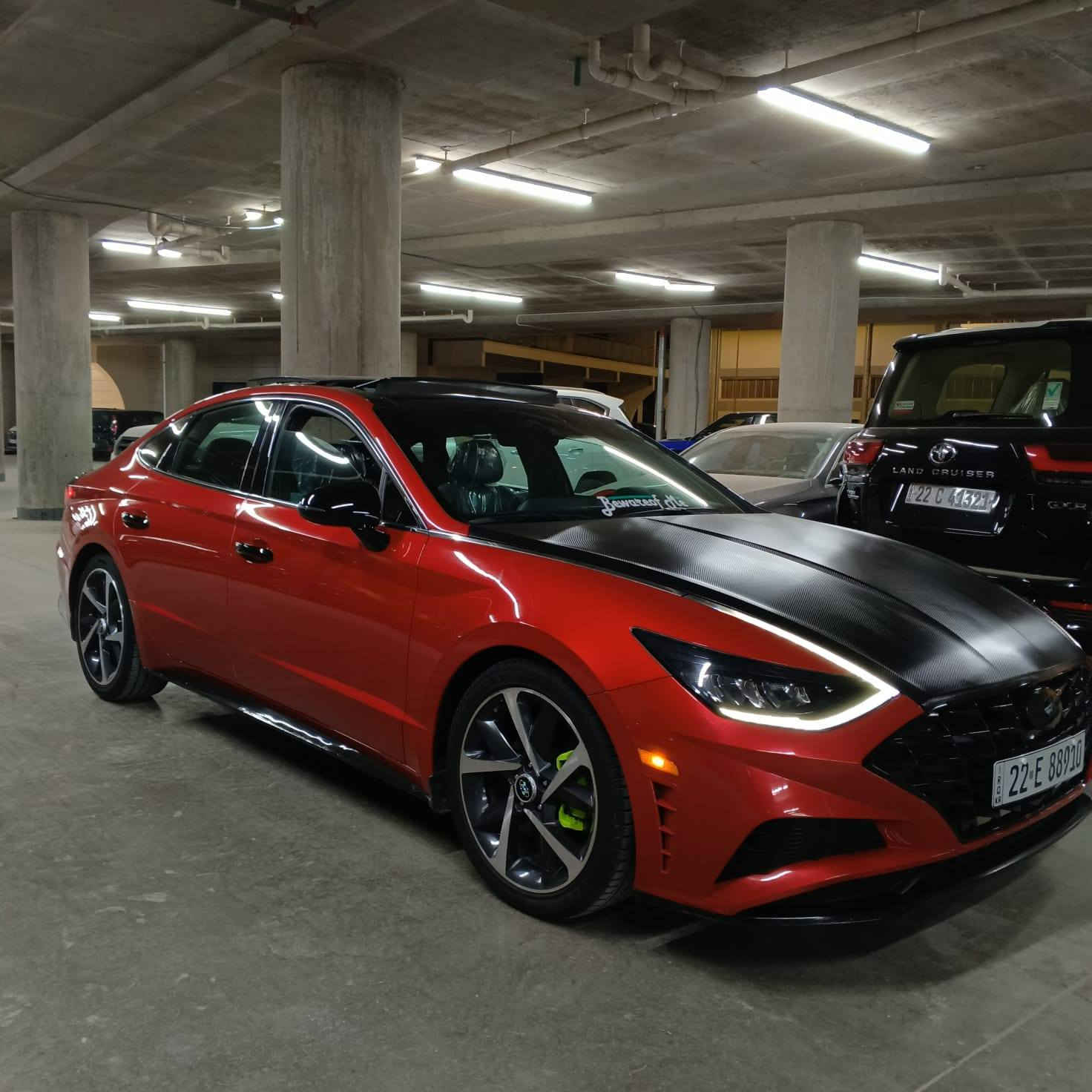 سلام عليكم سوناتا موديل 22 سياره كلين بدون حادث صار بيه بغداد جاملغ بدون دواخل بدون يرباك سياره بيه بس قطعه وحده صبغ فقط مكينه 1600تيربو خير من الله سياره فول مواصفات رقم ربيل بسمي تحويل ثاني يوم سعر 180$وبيه مجال ***********
