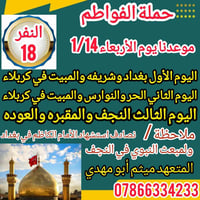 حملة الفواطم • الناصرية • كربلاء والنجف