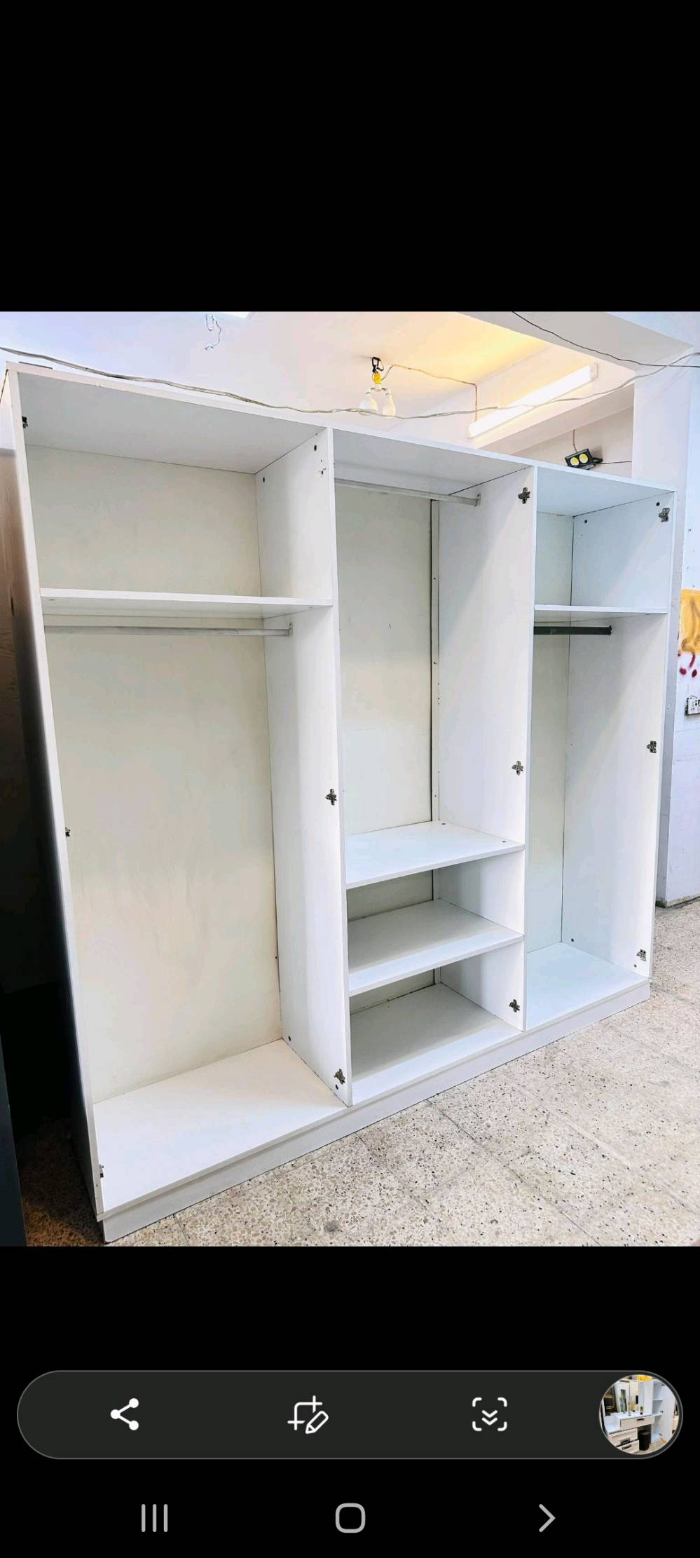 غرفة نوم تركي 🇹🇷 مستخدم 
نضافه 90‎%💯
تتكون من 9 قطع 
برغي وجوي حديد + شازلون مخزن
+ سكك سل ستيل يدات سل ستيل + اناره شغاله 
توصيل وشد داخل بغداد مجاناً 
محافظات كروه رمزيه