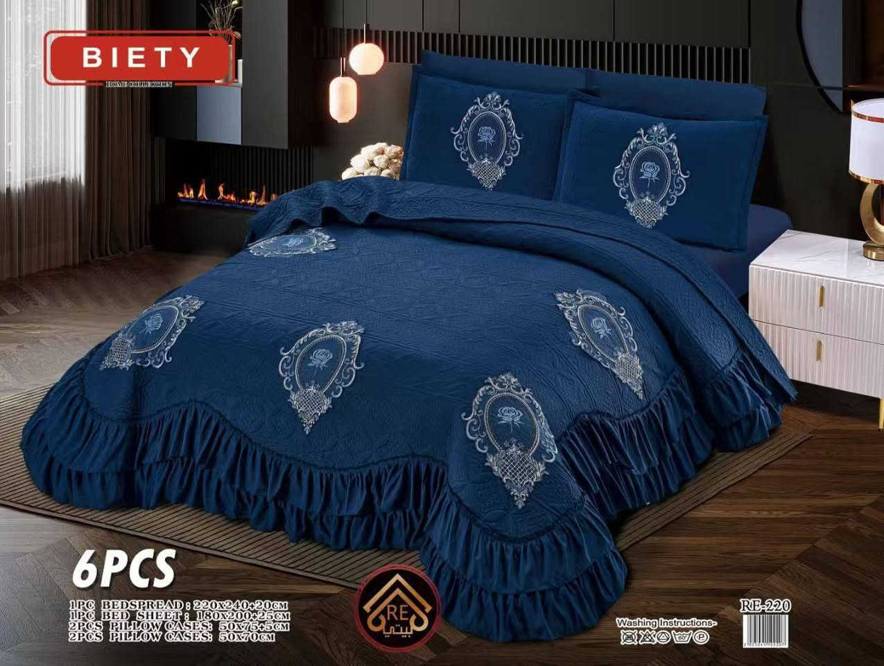 *❤️‍🔥اللهم صل على محمد وآل محمد❤️‍🔥*
*فرشه مقرنص نفرين 6 قطعه داير كرشكش تطريز بارز ثقيل*
قياس فرشه 220x240 
قياس تلبيسه 180x200
وجه مخده مشجر  50x70 
وجه مخده  ساده 70x50
*🔥بسعر 40

L


**إذا كنت صاحب هذا الإعلان وتريد حذفه لأي سبب، رجاءا أرسل رسالة إلى الدعم الفني**