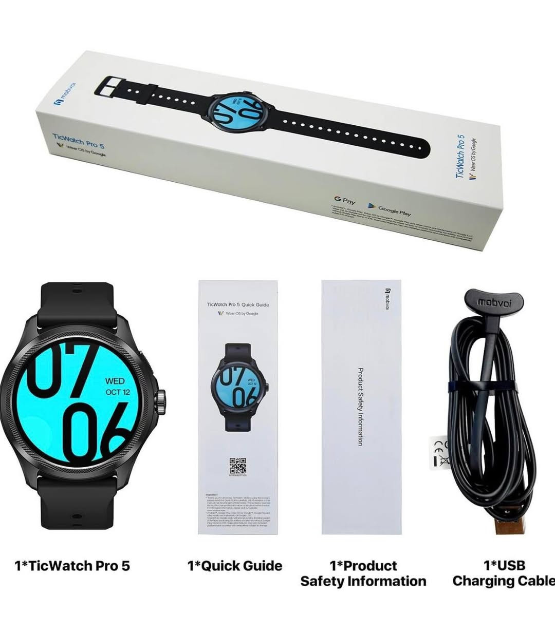 mobvoi ticwatch pro 5

 • 📱 المعالج: Snapdragon W5+ Gen 1
 • 🧠 نظام التشغيل: Wear OS (من Google)
 • 📏 العرض: شاشة AMOLED ملونة + وضع توفير الطاقة
 • 💾 الذاكرة: 2 GB RAM
 • 💽 التخزين: 32 GB داخلي
 • 🔋 البطارية: كبيرة تدوم أيام طويلة
 • 🏃‍♂️ ميزات اللياقة: تتبع نبض القلب، SpO2، نوم، نشاطات رياضية
 • 📶 الاتصال: Bluetooth / Wi-Fi / GPS
 • ☔ مقاومة الماء: حتى 5 ATM (سباحة خفيفة)
 • 📞 مكالمات: يدعم مكالمات عبر البلوتوث
 • 💳 دفع ذكي: يدعم NFC للدفع
 • ⚙️ متانة: جسم قوي ومتين للاستخدام اليومي

.
للاستفسار موجود واتساب ***********
السعر بـ 235 الف وبيه مجال بسيط
