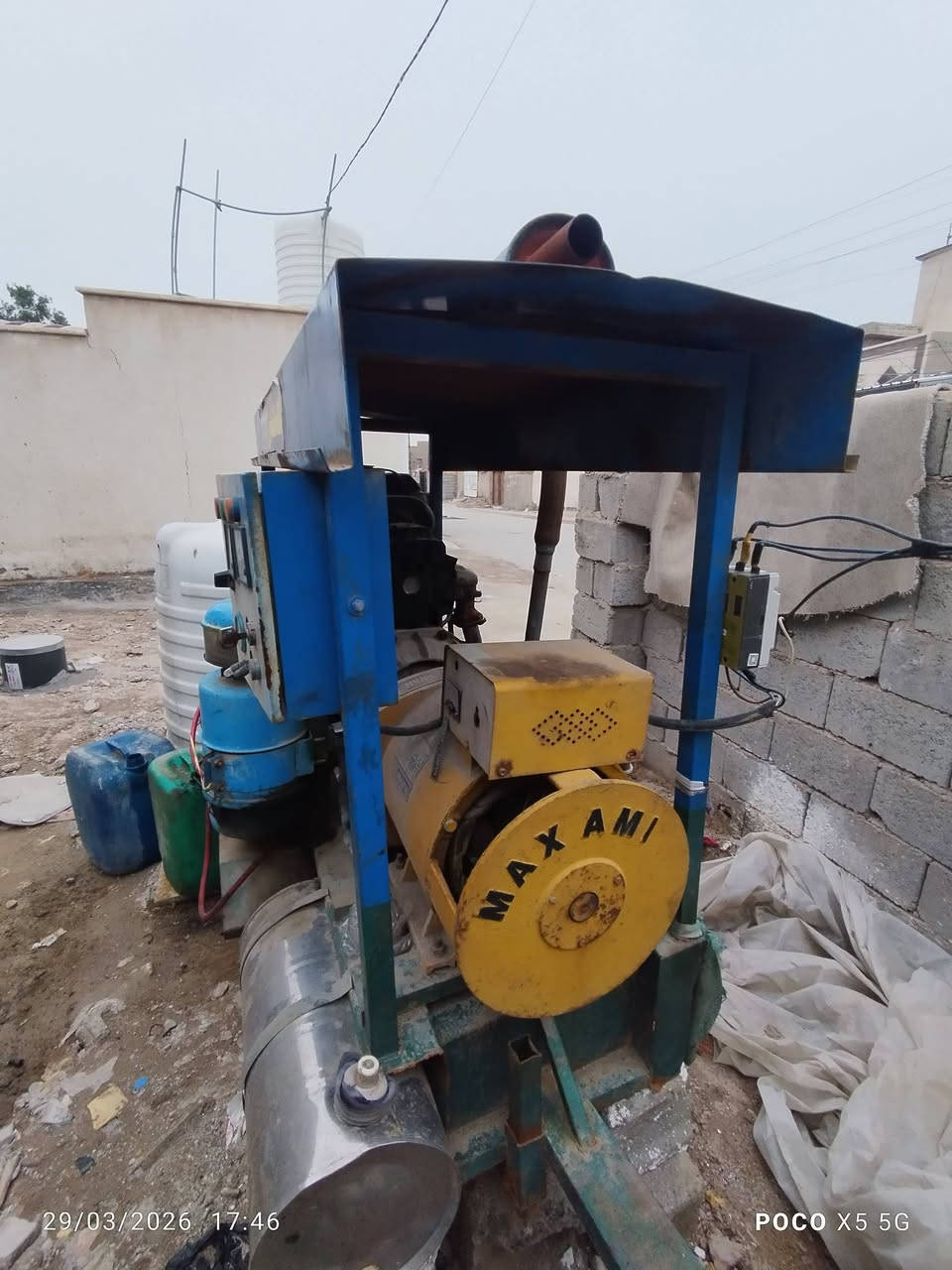 سلام عليكم مولدةكيا 2700 حجم رأس توليد 30كيڤي  مكان بغداد جسر ديالى القديم الهاتف ***********سعر 19 بيه مجال
