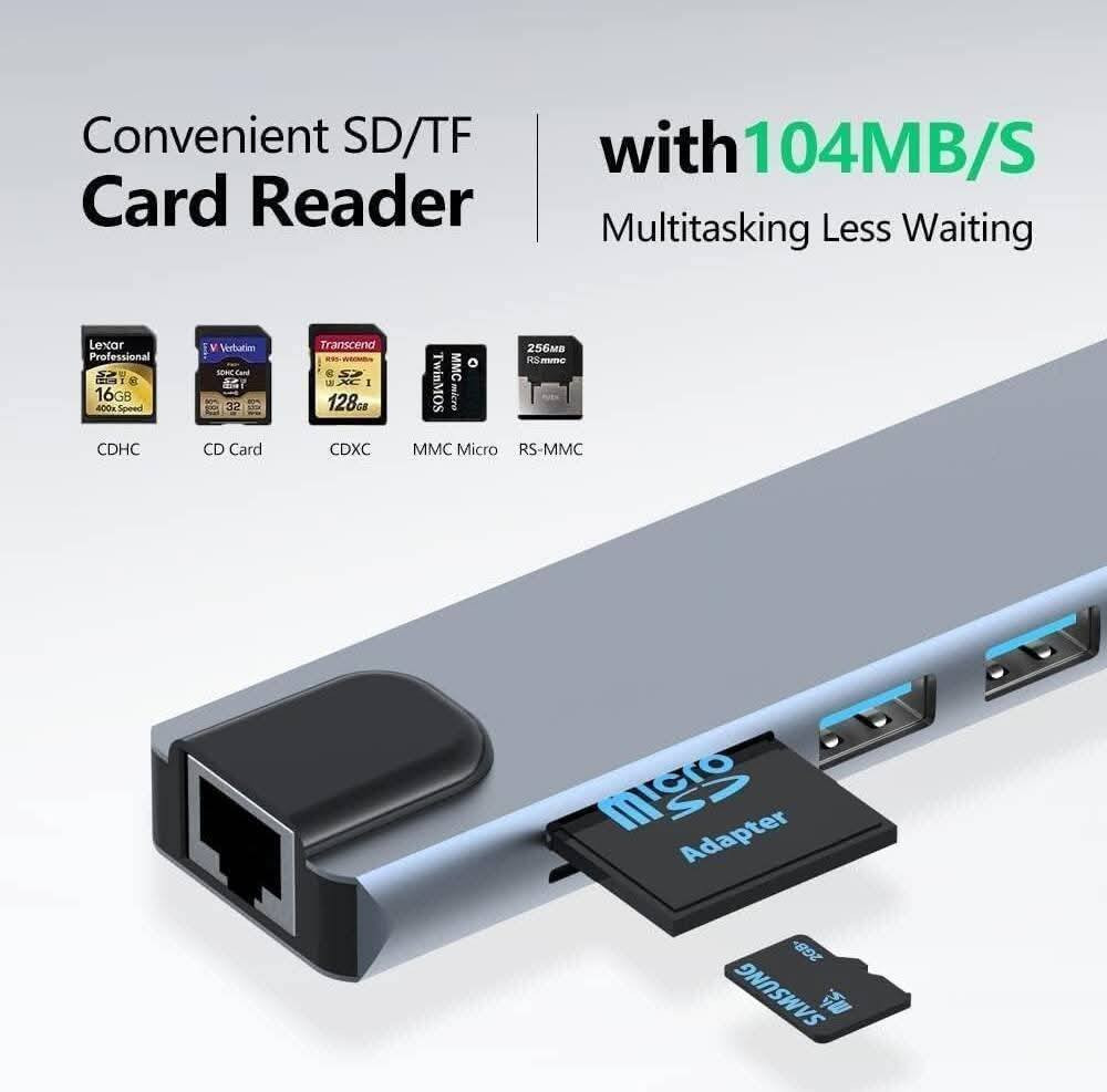 🛍️متوفر لدينا 
ادبتر تايب سي  USB C Hub 8in1
يحتوي على 8 مخارج 
🔹2 منافذ USB 3.0
🔹منفذ Type-C
🔹منفذ PD 100 W 
🔹2 منافذ SD card
🔹منفذ HDMI 4k
🔹منفذ Lan 
متوافق مع لابتوب والموبايل و الايباد

💵السعر 15  الف دينار
🚗متوفر توصيل لكافة محافظات العراق 🇮🇶

📞 للحجز أو الاستفسار عبر الصفحة أو الواتساب:

https://wa.me/9647755190147 بغداد, العراق
