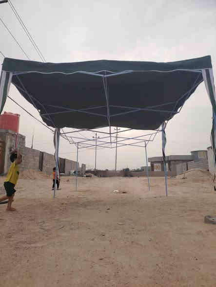 مضله تخيم
قياسات
٥ متر او ٧٠ سنتم طول
٢ متر او ٩٥ سنتم عرض
٢ متر رتفاع
حديد او نصف مضله من الحجم الكلي
باله تريد تفضل
*********** واتساب
