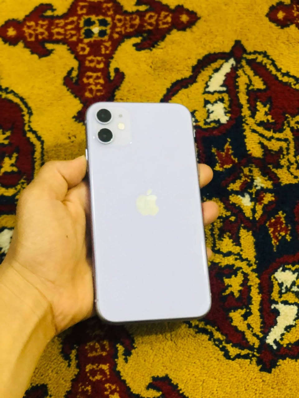 سلام عليكم ❤️  
ايفون 11عادي للبيع🔥🔥.

لون بنفسجي مميز💜

الذاكرة الجهاز 128 جيجا ⚜️.

نسبه البطاريه74‎%‎.

   ماسترAAA اصلي 💜.

نموذج M.
***********
