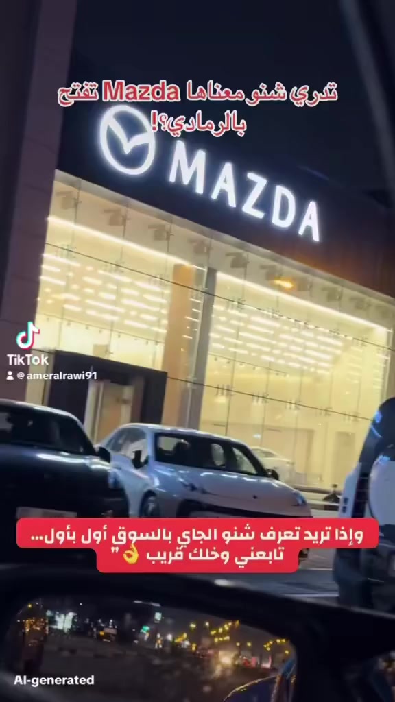 الرمادي دا تدخل مرحلة جديدة 🔥
افتتاح Mazda خطوة كبيرة للسوق وللناس اللي تدور الجودة

مو بس سيارات…
تجربة، ثقة، ومستقبل مختلف

خلك قريب… الجاي أقوى 👌”
#ماز#مازداz#Mazdaر#الرماديع#العراقارات


**إذا كنت صاحب هذا الإعلان وتريد حذفه لأي سبب، رجاءا أرسل رسالة إلى الدعم الفني**