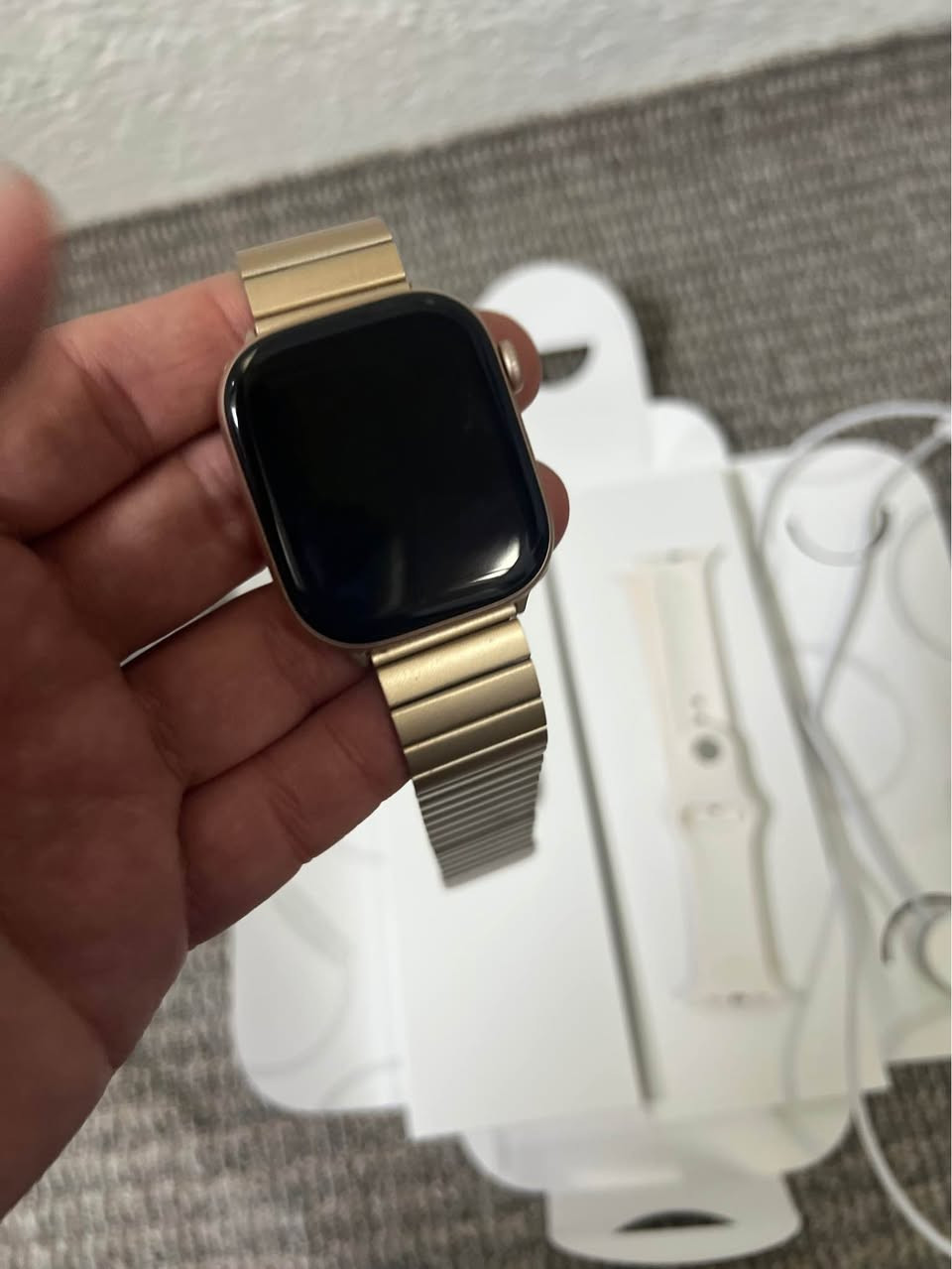 applwatchsers 11  46 mlim patre 100🔋
ئه پل وه تچ سيرس ١١  ٤٦ مليم پاتري ١٠٠🔋
زه ماني ١٠ مانگي مايه زور كه م به كار هاتيه❤️
كارتون و كامل ئه شيا ئه و ده سكه جنجيره ش🔥
٣٠٠$ كه ميك مه جال
*********** أربيل, العراق
