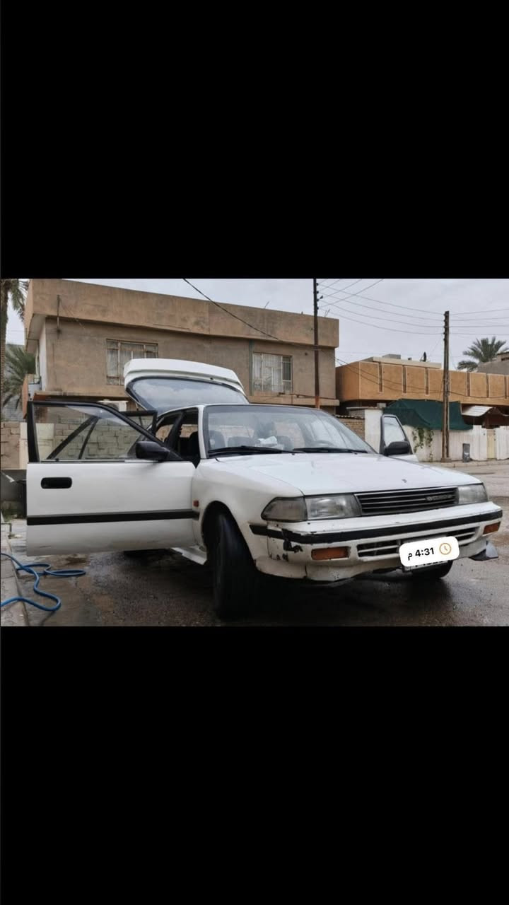 السلام عليكم…
تيوتا كارينا 1990 للبيع
السياره نضيفه وجاهزه رقم ديالى الجديد
كير ومكينه مكفول، كير اوتو محرك2000 تدفئه تبريد شغال 
تحويل مباشر باسمي سنويه لل2028
مكانها ديالى المقداديه سعر 32 بيها مجال بسيط
تواصل ***********
