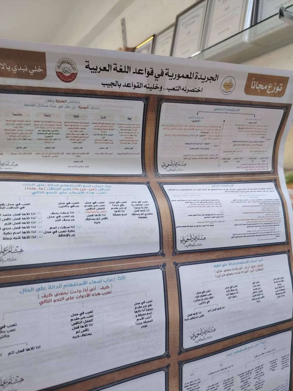 تُوزع مجاناً! 🤝❤ 🎁
📣 بشرى سارة لطلبة السادس الإعدادي ! 🎓
توفرت في مكتبتنا ​ الان  "الجريدة المعمورية في قواعد اللغة العربية" 📄
من إعداد الأستاذ القدير: هشام المعموري.
​
​#السادس_الاعدادي #قواعد_اللغة_العربية #الجريدة_المعمورية 
#مكتبة_الباهر
#العنوان_عنه_نهايه_شارع_الحضره_قرب_جامع_النور

للتواصل معنا مراسلتنا على الخاص او على الارقام التالية 
***********
***********
