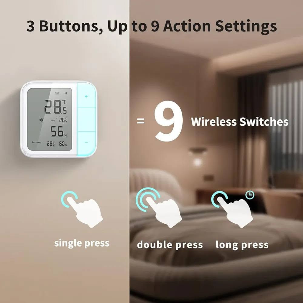مستشعر درجة الحرارة والرطوبة متعدد الوظائف Aqara Thread/Zigbee W100، مراقبة درجة الحرارة والرطوبة، تحكم لاسلكي عن بعد في التدفئة والتهوية وتكييف الهواء، 3 أزرار، متوافق مع Matter، HomeK
مستشعر درجة الحرارة والرطوبة متعدد الوظائف Aqara Thread/Zigbee W100، مراقبة درجة الحرارة والرطوبة، تحكم لاسلكي عن بعد في التدفئة والتهوية وتكييف الهواء، 3 أزرار، متوافق مع Matter، HomeK سعر 15 الف جديد


**إذا كنت صاحب هذا الإعلان وتريد حذفه لأي سبب، رجاءا أرسل رسالة إلى الدعم الفني**