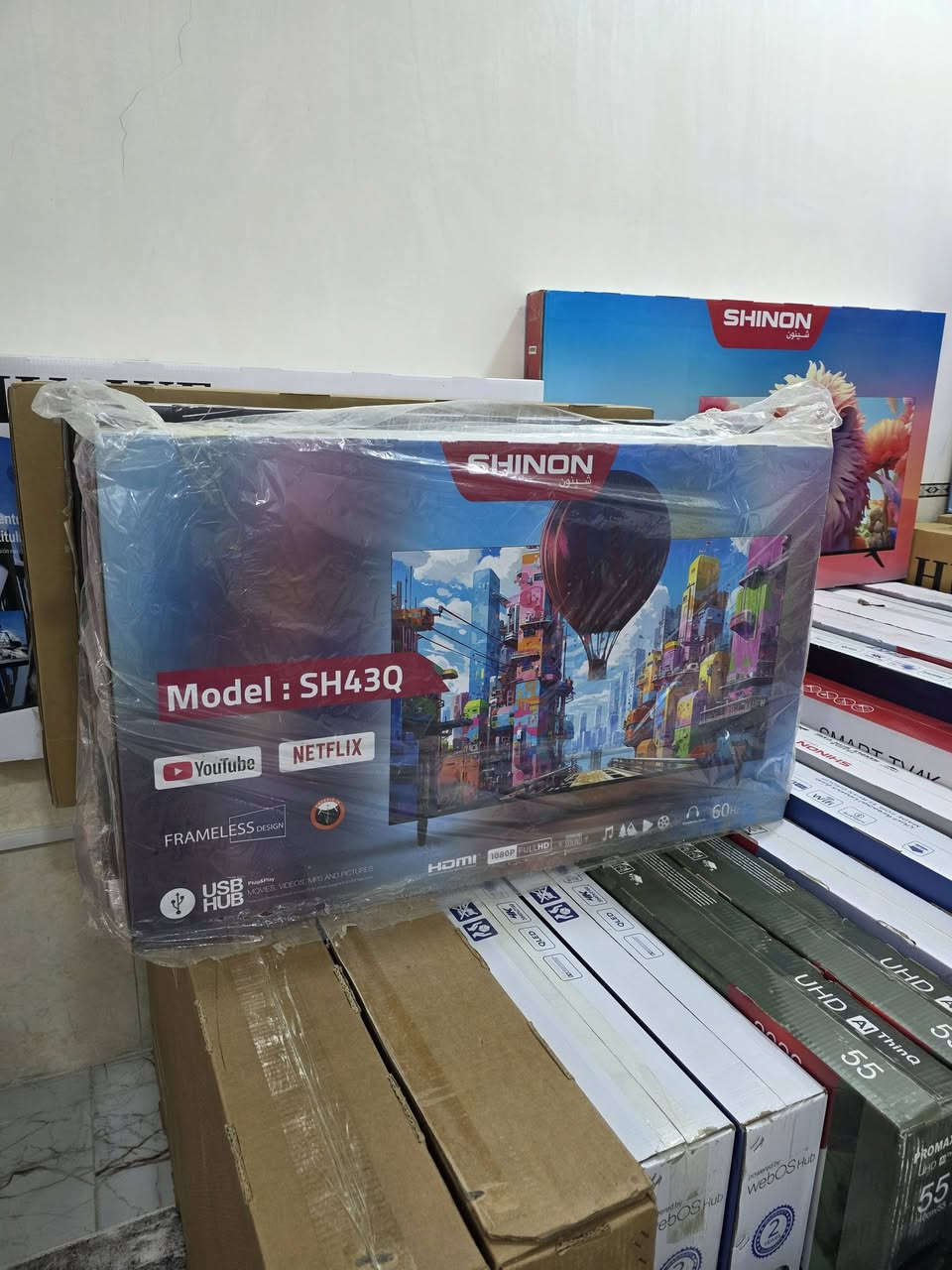 اسعار تنافسيه
*********** واتساب 

‏‪***********‬‏

شاشة حجم ٣٢ كروان ضدالكسر السعر ١٠٠

شاشه حجم ٣٢ الحافظ نت السعر ١٣٠ الف

شاشه حجم ٣٢  TCL  نت السعر ١٥٠ الف

شاشه  حجم ٤٣ نوع دنكا  نت السعر ١٦٠ الف

شاشه حجم ٤٣ نوع شينون نت  السعر ١٩٠ الف

شاشه حجم ٤٣ نوع الريان نت السعر ٢٠٠ الف

شاشه حجم  ٤٣ نوع  نت S5K TCL السعر ٢٨٠الف

شاشه حجم  ٥٠  نوع شينون نت السعر ٢٢٥الف

شاشه حجم  ٥٠  نوع الريان ويب نت السعر  ٣٠٠ الف 

شاشه حجم ٥٠  نوع هواوي  نت السعر ٢١٥ الف 

شاشه حجم ٥٠  نوع سامسونج نت DU7000 السعر ٤٢٠ الف

شاشه حجم  ٥٥ نوع بروماكس نت السعر ٢٥٠الف

شاشه حجم  ٥٥ نوع شينون نت SHx25 السعر ٣١٥  الف

شاشه حجم  ٥٥ نوع الريان ويب  نت السعر ٣٠٠ الف

شاشه حجم ٥٥ نوع شينون  نتM10F السعر ٤١٥ الف 

شاشه حجم ٦٠ نوع جنرال سمارت نت لسعر ٣٠٠  الف

شاشه حجم ٦٥ نوع شينون  نت السعر ٤١٥ الف

شاشه حجم ٦٥ نوع الريان نت السعر ٥١٠ الف 

شاشه حجم ٦٥ نوع شينون نت/Ma/ 144nz لسعر ٦٤٠ الف

شاشه حجم ٧٥ نوع هواوي نت السعر ٥١٥ الف 

شاشه حجم ٧٥ نوع شينون  نتN9EG ٧٥٠ . الف
