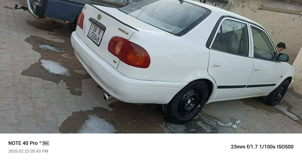 السلام عليكم
كورلا 99 اوتوماتيك صبغ عام مكفوله كصه وكلبه
جاهزة تبريد شغال
تخم تاير السعر 52
مكاني ديوانيه تحويل ثاني يوم
***********
