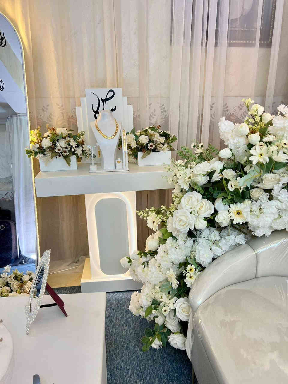 لمسآتي🎀✨لتأجير الكوشات ❤️‍🔥🫶🏻 & حقائب العروسة 👰🏼‍♀️ & أعياد الميلاد 🎂🎉  &  حفلات لمعرفة جنس الطفل 👦 ❥┊⁽ ℡🌸
يتوفر توصيل بغداد فقط 🚚 ❥┊⁽ ℡🌸
للحجز والاستفسار يوجد واتساب على الرقم ***********
