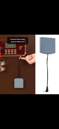 خزنة إلكترونية • مفتاح طوارئ • بطارية خارجية