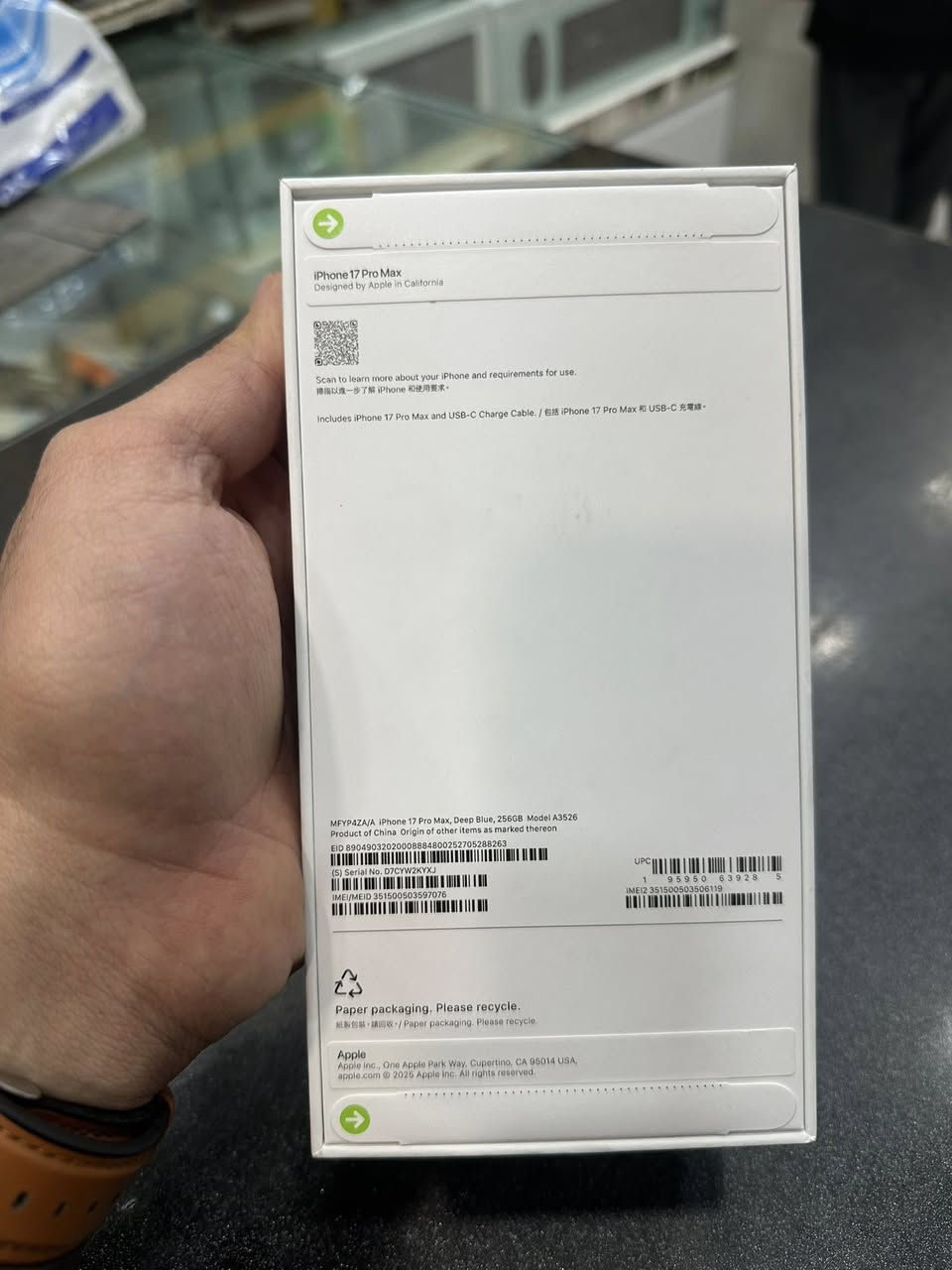 🔺مرحبا شباب ايفون 17 برو ماكس256G
➖جهاز جديد 
➖بيع او مراوس
➖رايدة مليونين و300
➖للاستفسار متواجد واتساب فقط☎️
***********
