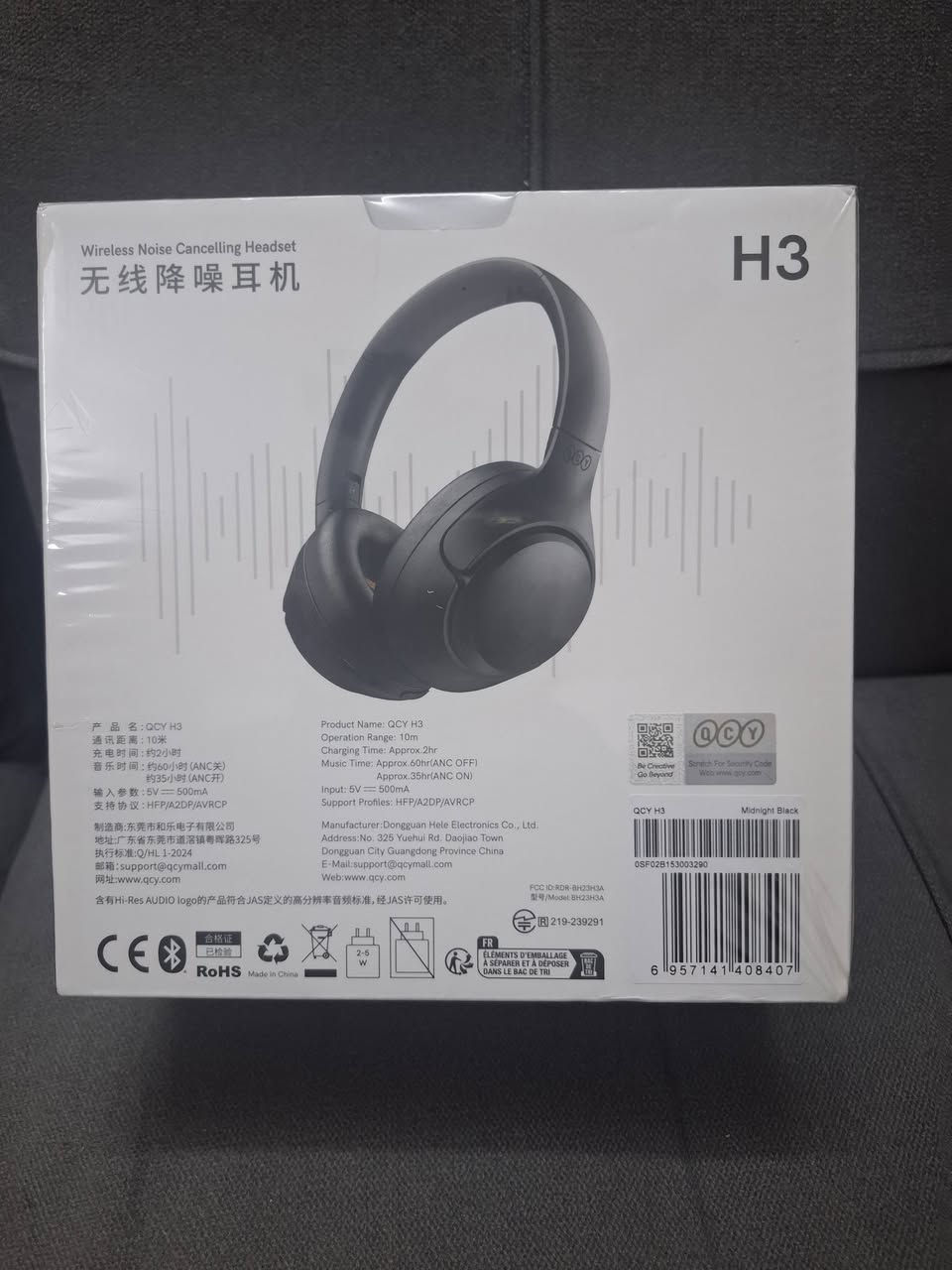 سماعة رأس لاسلكية طراز QCY H3 مزودة بتقنية إلغاء الضوضاء النشطة.


**إذا كنت صاحب هذا الإعلان وتريد حذفه لأي سبب، رجاءا أرسل رسالة إلى الدعم الفني**