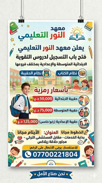 #نحن_صناع_الامل  #معهدالنورالتعليم #العنوان:الخدمات مقابل المستشفى الت...