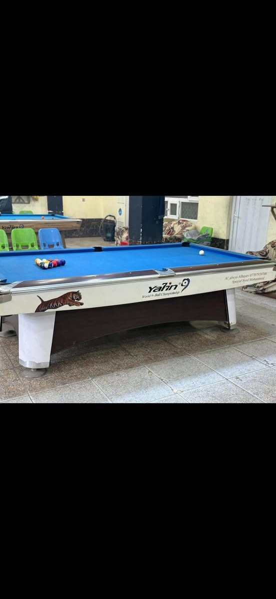 تم بعون الله وصول وجبه بلياردات مستخدمه نضافه ٨٠بالميه مع ضمان وملحقات جديده ويتوفر توصيل جميع محافظات العراق الاتصال ع ارقام التأليه 
***********
***********
ويتوفر واتساب
