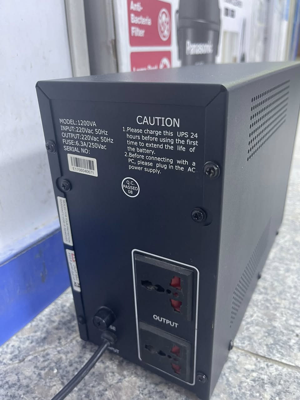 UPS 1200va شغال وعلى الفحص مع بطاريات بحالة جيدة السعر ٤٠ مع التوصيل قفل مكاني بغداد الحرية


**إذا كنت صاحب هذا الإعلان وتريد حذفه لأي سبب، رجاءا أرسل رسالة إلى الدعم الفني**