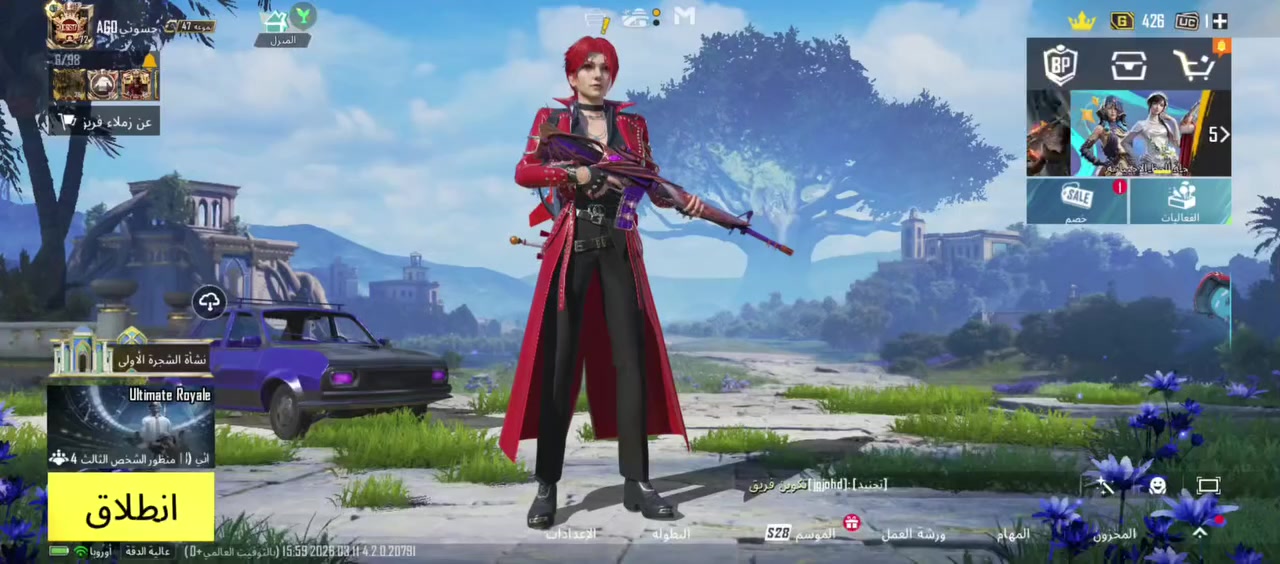 سلام عليكم حساب لبيع بوبجي مستوى 72 والمجموعه 48 المثك تقريبن 20 والسلحه التطوره تقريبن 10 الحساب ينباع وجه لوجه *********** واتساب
