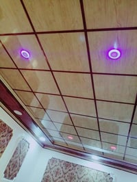 سقوف ثانوية وجدران بلاستك سعر متر  (  ٩  ) الف دينار كرستة وعمل  سقوف ...