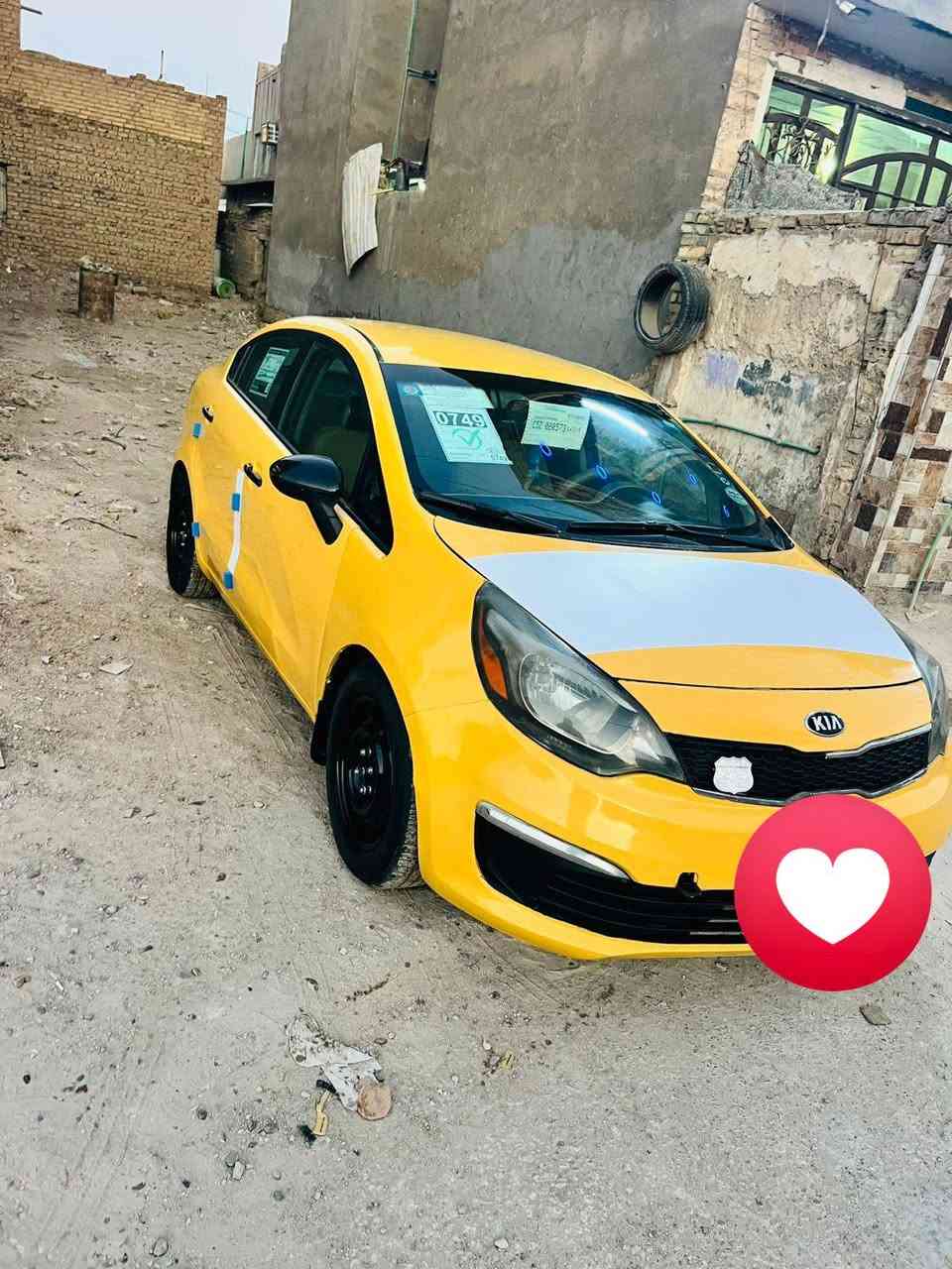 السلام عليكم من رخصت الأدمن عندي كيا ريو موديل 2017رقم بغداد مشروع وطني بسمي شخصيا تحويل ثاني يوم مصفره هيئه وغرامه رقم دولي هزه فحص جديد سنويه لل 2030 سياره كلين نص بنيد حادث فقط باقي كفاله  بدون ايرباك بدون دواخل سيارة جديدة خلاص سياره   جديده بمعه الكلمه مابيها برغي نقص محرك 1600 GDi كيرمحرك تخم تايرتبريد حداديده  خير من الله  استعمال شخصي سياره مره وحده مصبوغه بدون معجون رايدها ب (79)$ورقه وبيها مجال لشراي  رقمي *********** اخوان اقره المنشور زين واتصل والي ميعجبه السعر او السياره يعبرها بكلام طيب وآسف على الاطاله
