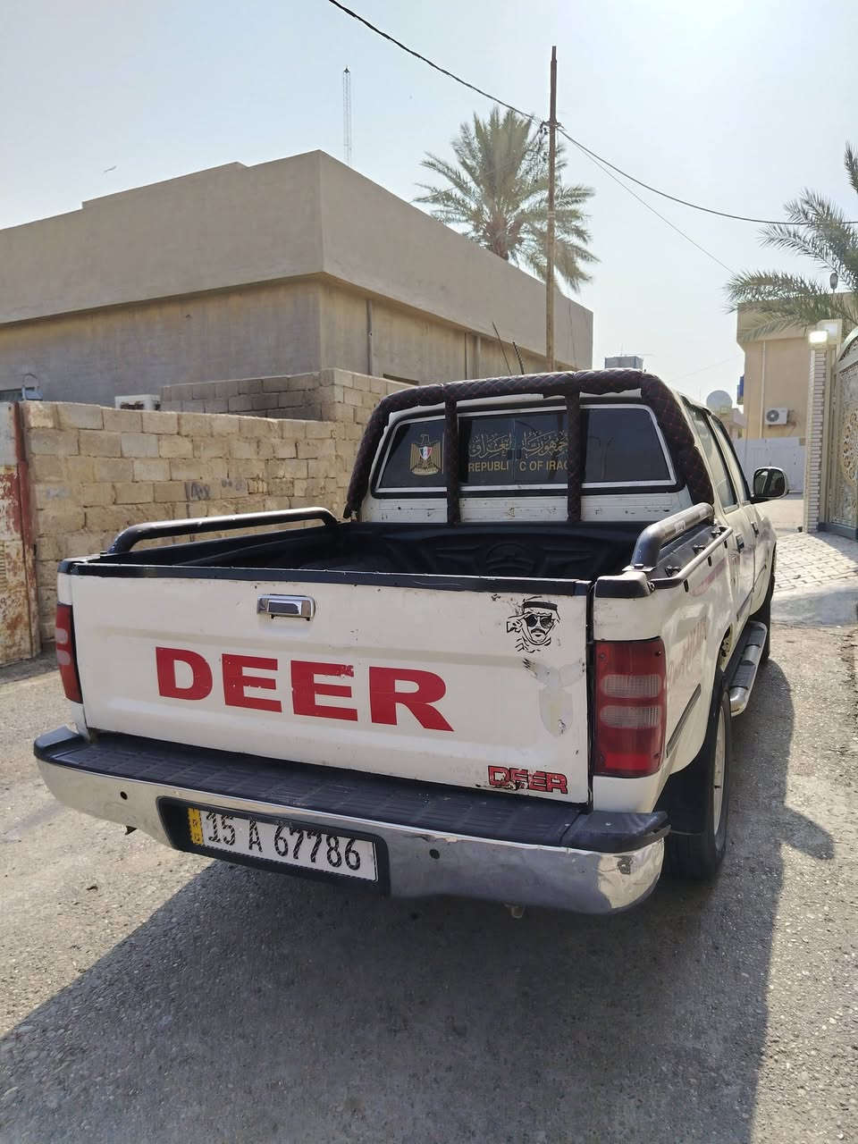 للبيع بيك اب دير 2011
السياره محرك كير صدر كشر. كله كفاله عده مكانين بارد  تبريد ثلج رقم انبار الرقم الجديد هزه جديده باسمي تحويل ثاني يوم
مكان السياره الانبار الخالديه
***********
***********
السعر /68
