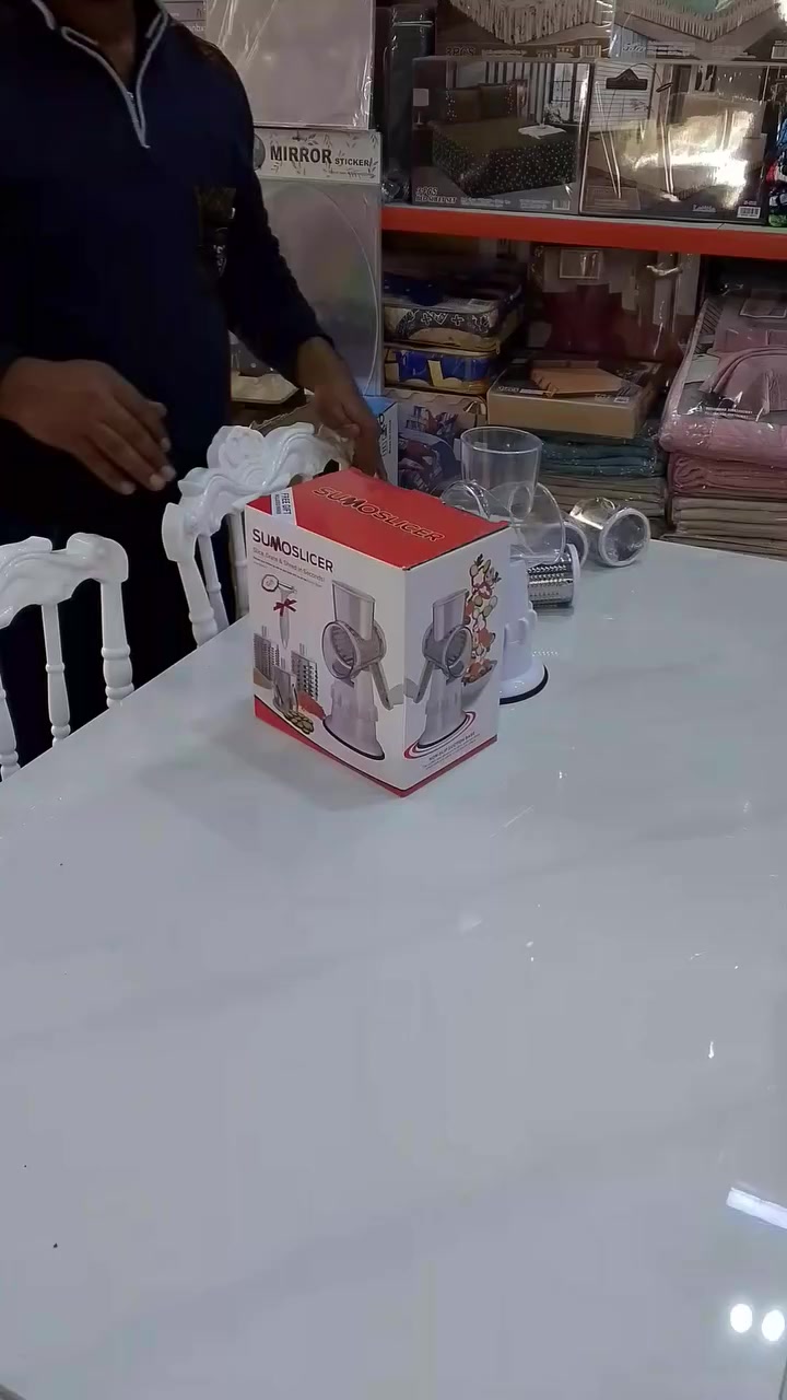 بسم الله الرحمن الرحيم 
اللهم صل على محمد وال محمد 
كل ماهوه جديد ومميز 
لا تعبين روحج وتخلين التخته وتقطعين الخيار او البتيته او ثرم 
ليوم جبنالكم مقطعه وبيه 3 اشكال من القوالب شرئح او تقطيع او اصابع او غيره كله منتج واحد
جهاز يدوي تقطيع 
المنتج اصلي اكرلك وليس العادي وبسعر بس
7000دينار
مجمع ليمار ومصطفى بابل محاويل ناحيه لامام شارع المستوصف مقابل مدرسه الجنائن الابتدائيه لاستفسار مراسله الصفحه او لاتصال بالرقم ***********
يتوفر خدمه توصيل
زورونا تجدون لأفضل 
وكل الهلا بيكم
