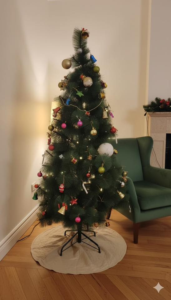 السلام عليكم 
شجرة عيد الميلاد 🌲 للبيع 
حجم جبير  وبيها هواي غراض وعندي غراض واكسسوارات علاكتين  يعني تترسها ترس ومتخلص الاكسسوارات  السعر(٤٠) الف للاتصال 
***********
مكان شهداء العبيدي 
ماموجود عالفيس فقط اتصال
