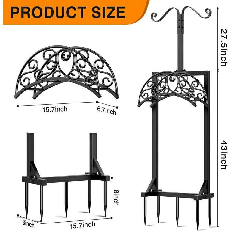 هذا المنتج هو حامل خرطوم مياه للحديقة قائم بذاته (Freestanding Garden Hose Holder).
المميزات: تصميم معدني شديد التحمل مع طلاء مقاوم للصدأ، مزود بسلة تخزين لأدوات الحدائق. 
التثبيت: يتميز بقاعدة ذات نقاط تثبيت قوية (عادة ثلاث أو أربع نقاط) لضمان الاستقرار في الأرض دون الحاجة لتثبيته على الحائط. 
السعة: مصمم لاستيعاب خراطيم مياه طويلة (تصل إلى 30 مترًا أو أكثر حسب الطراز). 
الاستخدام: يساعد في تنظيم الخراطيم ومنع التشابك، مما يحافظ على ترتيب الحديقة.


**إذا كنت صاحب هذا الإعلان وتريد حذفه لأي سبب، رجاءا أرسل رسالة إلى الدعم الفني**