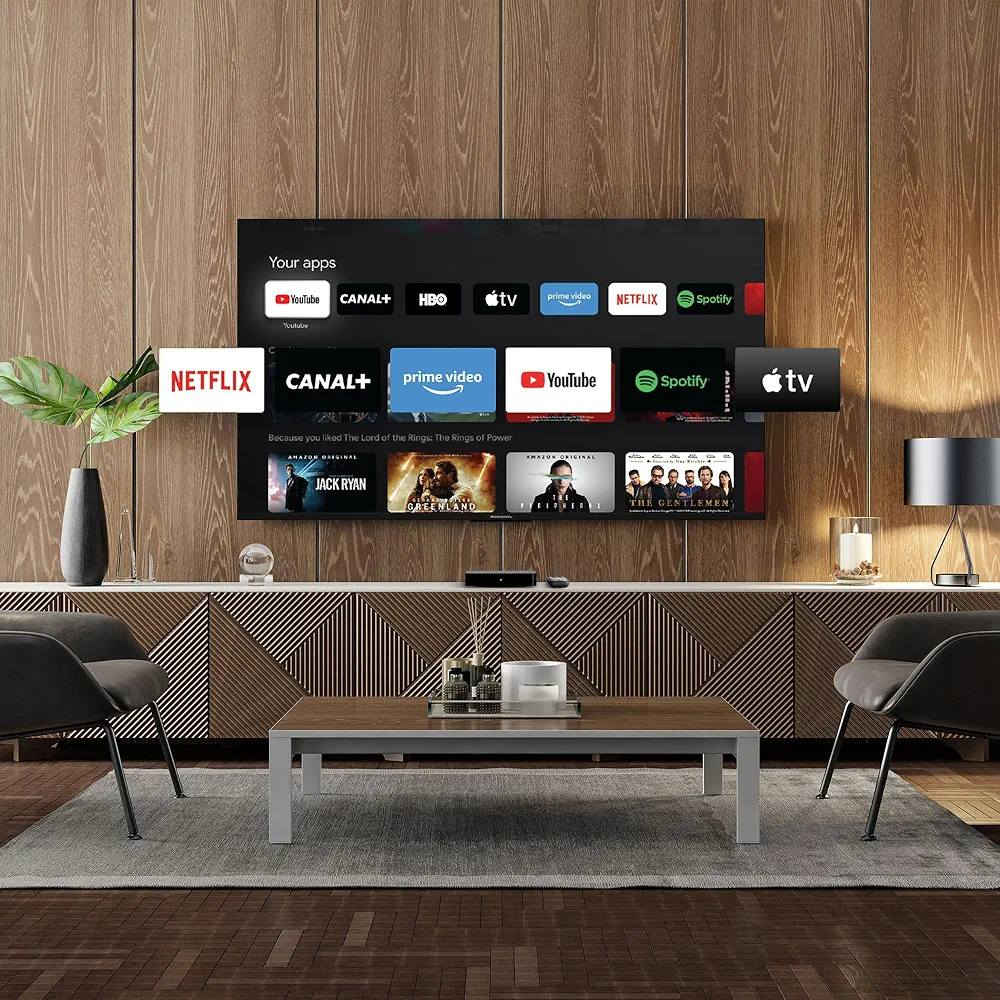 هذا هو جهاز بث الوسائط Thomson Streaming Box 240M بقدرة 4K UHD ونظام Google TV.نظام التشغيل: يعمل بنظام Google TV، مما يوفر واجهة مستخدم مخصصة وتوصيات للمحتوى.جودة الصورة: يدعم دقة 4K Ultra HD لتوفير صور عالية الوضوح وواقعية.جهاز التحكم: يأتي مع جهاز تحكم عن بعد يعمل بتقنية Bluetooth ويحتوي على Google Assistant للبحث الصوتي.الميزات الذكية: يتضمن Chromecast مدمج لتسهيل مشاركة الشاشة من الهاتف أو الجهاز اللوحي، بالإضافة إلى الوصول إلى تطبيقات البث الشهيرة مثل Netflix وYouTube.


**إذا كنت صاحب هذا الإعلان وتريد حذفه لأي سبب، رجاءا أرسل رسالة إلى الدعم الفني**