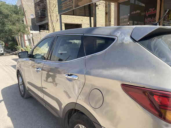 سلام عليكم سنتافية 2018م                                           مكينه 4                                                                                          صور الحادث مرفقه ومكان صبغ جارد 
سعر 135
***********
ملاحضه 
صبغ على كد شبر فوك جنطه
