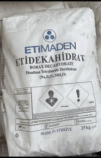 البورق ديكاهيدرات
Borax Decahydrate
إنتاج شركة Eti Maden
الاسم الكيميائي
رباعي بورات الصوديوم ديكاهيدرات
Na₂B₄O₇·10H₂O

بلد المنشأ
صنع في تركيا
الوزن
25 كغم
الاستخدامات
يستخدم كعامل تنظيف ومطهر
يدخل في صناعة الصابون والمنظفات
يستخدم في السيراميك والزجاج
يستعمل كمثبط للهب
يستخدم في بعض التطبيقات الصناعية والتقنية
العنوان
أربيل، طريق مخمور
للتواصل واتساب
***********
***********
#هايدرو_فاب #Hydro_Fab #Borax #مواد_كيميائية #منظفات #مواد_إنشائية #صناعة #مقاولات
