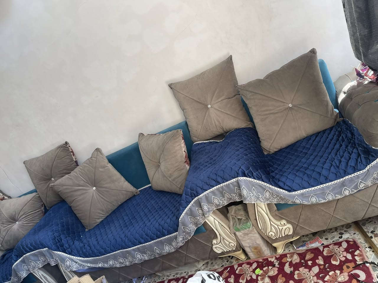 السلام عليكم عندي جرابي حديد تركي اصليات الثقيل مابيهن لاكسر ولاجلخ موهذني السوكيات 
ودواشك طبيات اصليات وحده بعده بالكيس واحد مفتوح 
سعره قفل ١٠٠ ثنيهن مع الداوشك 
تكدرون تشوفهن

تخم قنفات تركي لون تراكوازي ورصاصي ٧ مقاعد مع كوشات كبار
قنفة ام النفرين ممستخدمة 
قنفة ام ٣ نفرات مستخدمة فقط هاي مستخدمة مستخدمة تحتاج دوشمة 
قنفتين ام النفر ممستخدمات 
مابيهن اي ضرر
السعر ٢٥٠ وبي مجال 
مكاني نجف كوفة
***********
