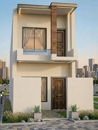 تصميم واجهة • واجهة ٤م • درج خارجي