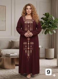 دشداشة نسائية • كشمير خام • مقاسات ٢XL-٥XL