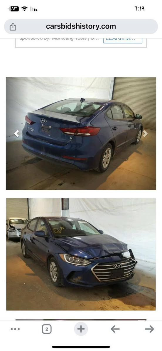 السلام عليكم للبيع النترا موديل 17 رقم اربيل سنوية 29 تسقط بسمنه شرط التحويل حادث أمريكا بس البنيد مبدل بدون ايرباك ماشية 132الف  ميل وقابلة للزيادة وبيها مكانات قليلة بارد وبيها طخة خفيفة بالباب الخلفي الأيمن جاهزة من كل النواحي سعرها 120 وبيها مجال بسيط موجودة في بغداد الأعلام للأتصال *********** بغداد, العراق
