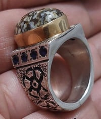 خاتم حجر المراد • قديم • ذهبي يدوي