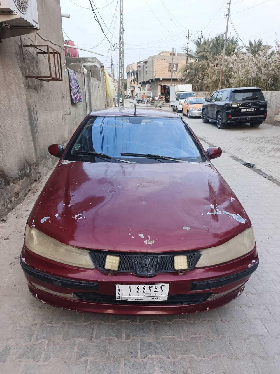 سياره بيجو حلوه شغاله بس بيهه ترتبات السعر 25وتفصيل اتصل ***********المكان السماوه الرميثه
