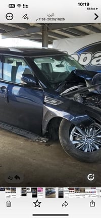 للبيع انفنتي QX80 موديل 24 حاليا وصلت بغداد على كتاب الشهداء على حادثه...