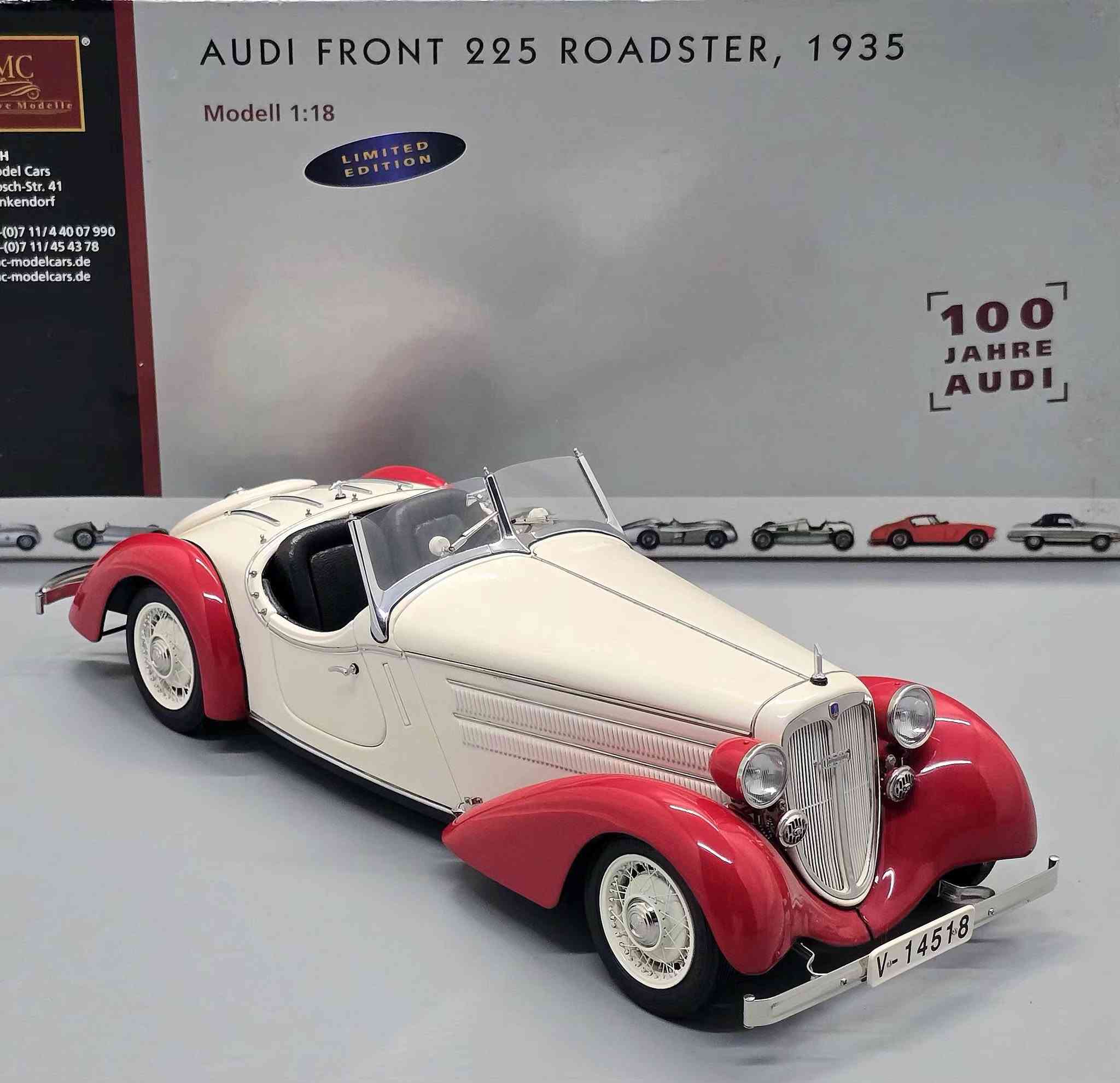 Audi Front 225 Roadster 1935 1/18 CMC


**إذا كنت صاحب هذا الإعلان وتريد حذفه لأي سبب، رجاءا أرسل رسالة إلى الدعم الفني**
