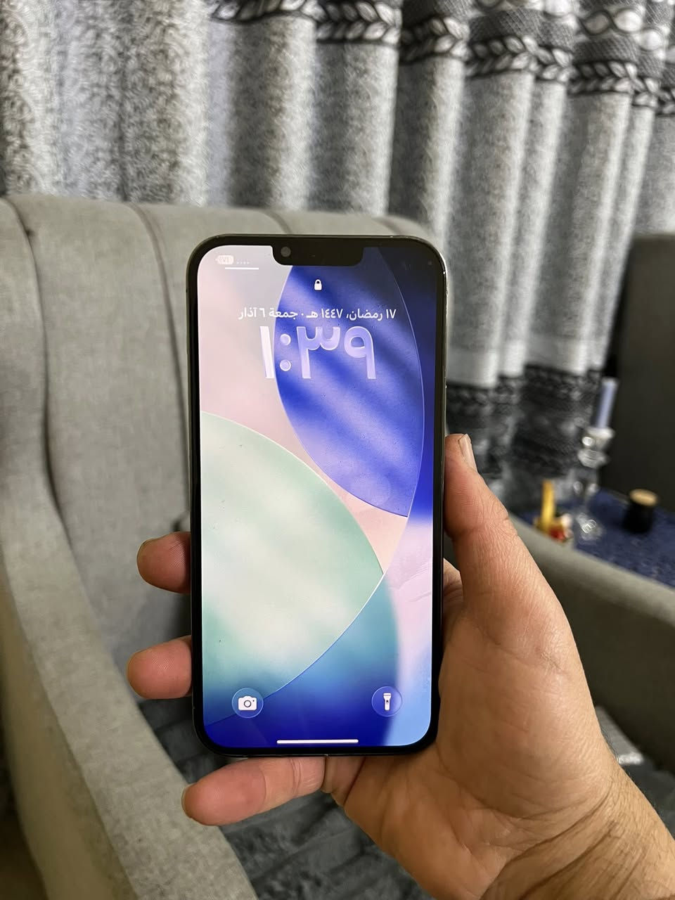 أيفون 13برو ماكس للبيع
شرط حاسبة نورمل 
الذاكرة 128 
البطارية 93
تك
نموذج M
السعر 610
للتواصل ع الخاص أو ع الرقم 
***********
***********
