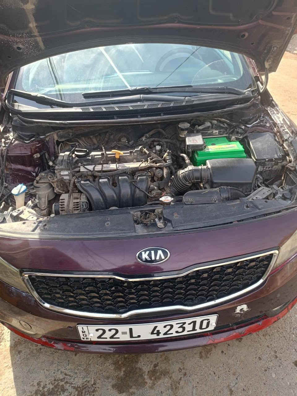 السلام عليكم للبيع فورتي 2017 وارد أمريكي رقم أربيل تحويل ثاني يوم حادث امريكه بنيد جاملغ امامي باب بدون دواخل شرط مكينه كير مكفولات سياره جاهزه مجهزه للتواصل على *********** سعر السياره مناسب
