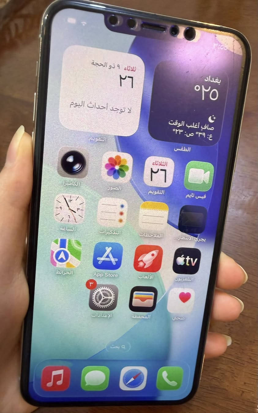 السلام عليكم
ايفون 11 برو ماكس نموذج شرق اوسط مع الكارتونة 
الجهاز نظيف مابي اي تبديل (بلادي) مابي اي شخط محافظة علي مبدل فقط اي سي وتكدر تاخذة للفحص 
للعلم هاي الشخوط الي بالشاشة هي لزكة للحماية 
السعر 300 وبي مجال .


**إذا كنت صاحب هذا الإعلان وتريد حذفه لأي سبب، رجاءا أرسل رسالة إلى الدعم الفني**