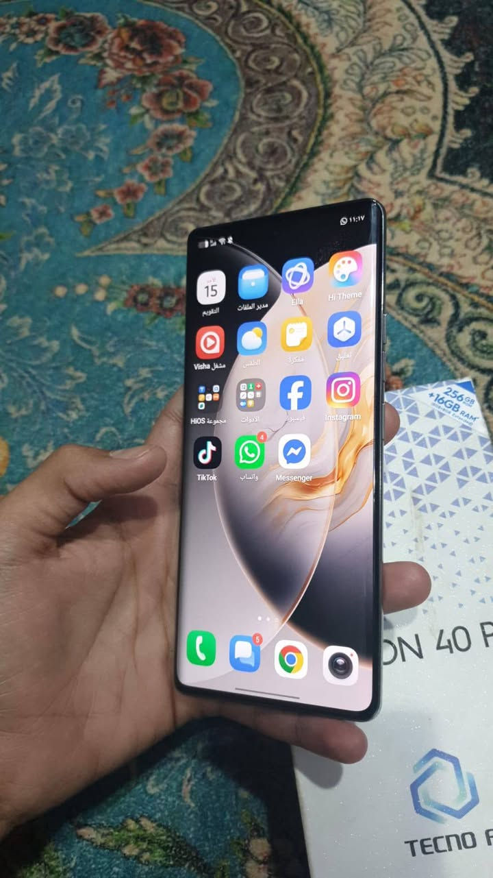 تكنو كامون 40 برو 5g
🔥مدعوم بذكاء الصناعي 
💧 مستخدم ١٠ يام
✅ شاشة 144 هيرتز قياس 6.78
✅ 50 ميجابكسل كاميرا خلفية من SONY
✅ بطارية 5200 ملي امبير بقدرة شحن 45W
✅ معالج Dimensity 7300 (4 nm)
✅ سعة تخزينية 256 
✅ ذاكرة عشوائي ممتدة بسعة 12 (8+5)
✅ نقاوم للكسر والماء 
✅مراوس بايفون مو دور فرق رأس برأس  مكاني بغداد أبو غريب تأخذ من بااب البيت


**إذا كنت صاحب هذا الإعلان وتريد حذفه لأي سبب، رجاءا أرسل رسالة إلى الدعم الفني**