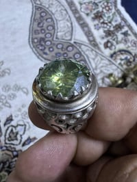 خاتم فضه ثقيل مع حجر السترين الأصلي 150 الف 07700541862